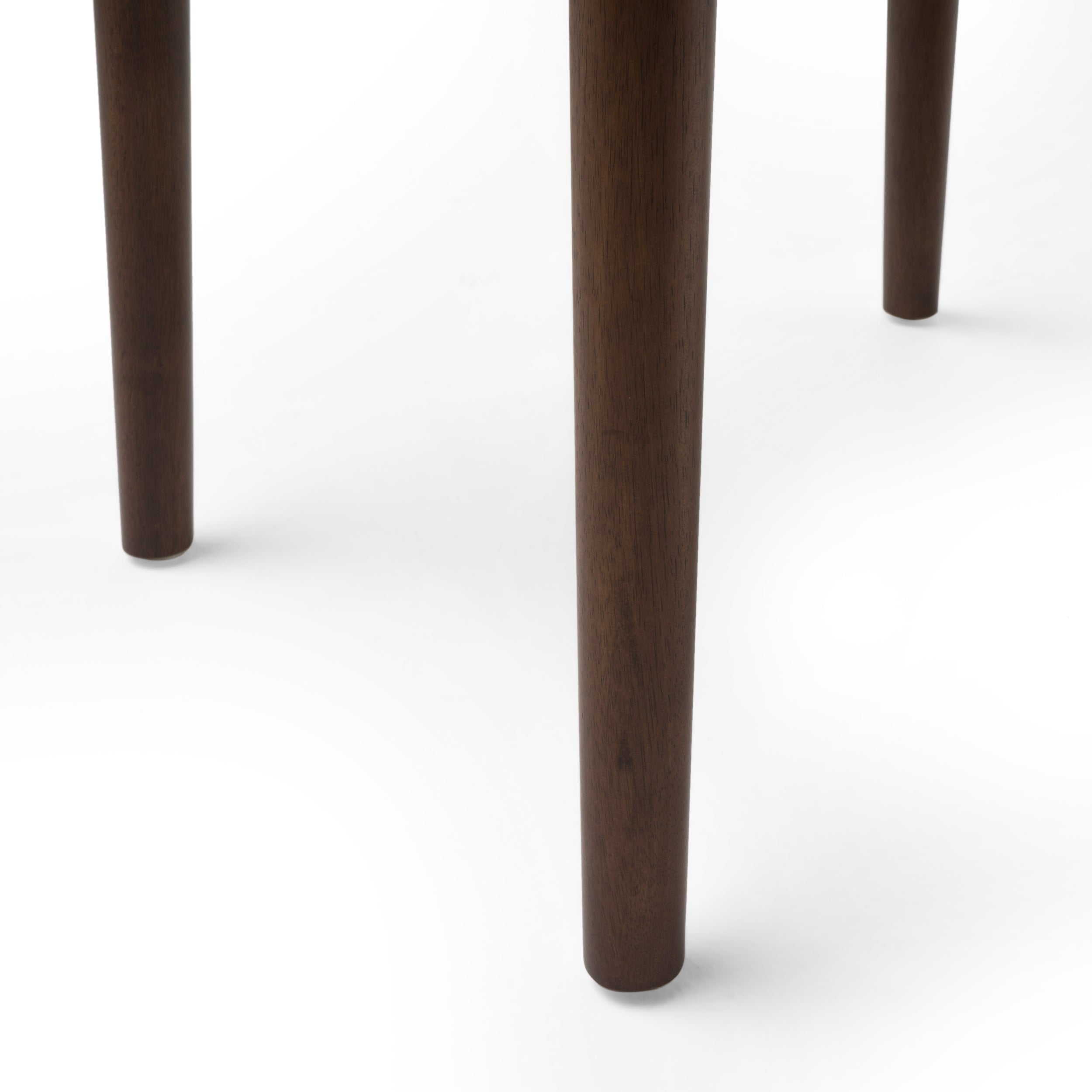 of 2 Scandinavian Dining Chairs with Solid Rubberwood Legs, High Back, Contemporary Fabric Side Chairs, 20