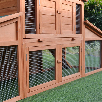 Deluxe Large Rabbit Hutch Small Animal House Portable Large Outdoor with Run Box Rabbit Hutch   at Gallery Canada