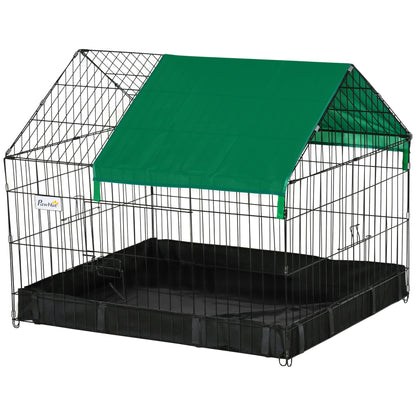 Metal Outdoor Small Animal Cage for Rabbits and Cats, Black Houses & Habitats Multi Colour  at Gallery Canada