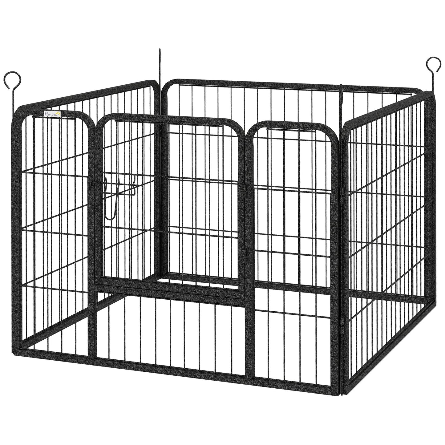 Metal Pet Playpen with Gate Indoor Outdoor for Small Animal Houses, Kennels & Pens Grey  at Gallery Canada