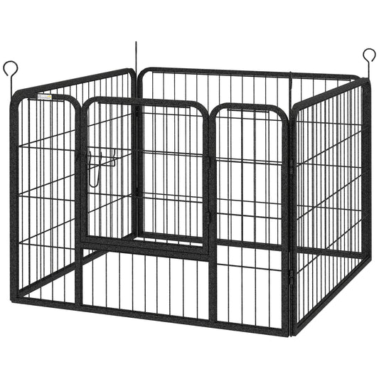 Metal Pet Playpen with Gate Indoor Outdoor for Small Animal Houses, Kennels & Pens Grey  at Gallery Canada