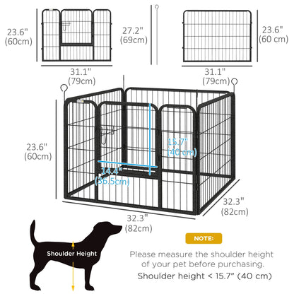 Metal Pet Playpen with Gate Indoor Outdoor for Small Animal Houses, Kennels & Pens   at Gallery Canada