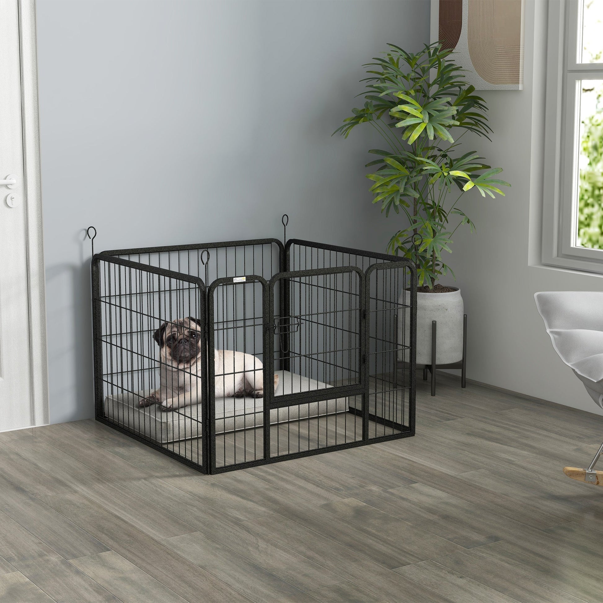 Metal Pet Playpen with Gate Indoor Outdoor for Small Animal Houses, Kennels & Pens   at Gallery Canada