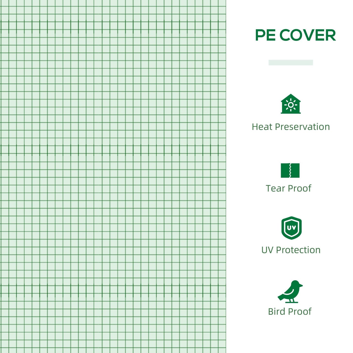 Mini Greenhouse, Portable Garden Green House with Zipper Windows, PE Cover for Outdoor, Indoor, 71" x 36" x 28", Green Mini Greenhouses   at Gallery Canada