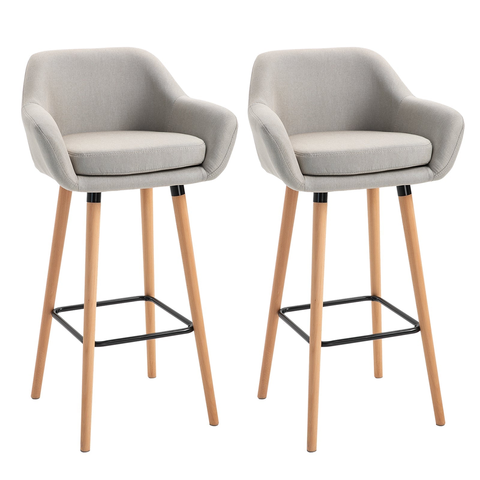 Modern Bar Stools Set of 2, 31.5