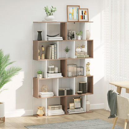 Modern Bookcase 5-Tier Display Shelf Storage Shelf Room Divider Living Room Home Office Furniture, White Display Bookshelves   at Gallery Canada