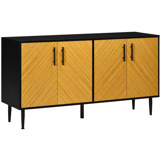 Modern Buffet Sideboard Kitchen Dining Storage Bar Cabinet with Adjustable Shelves Yellow Bar Cabinets Multi Colour  at Gallery Canada