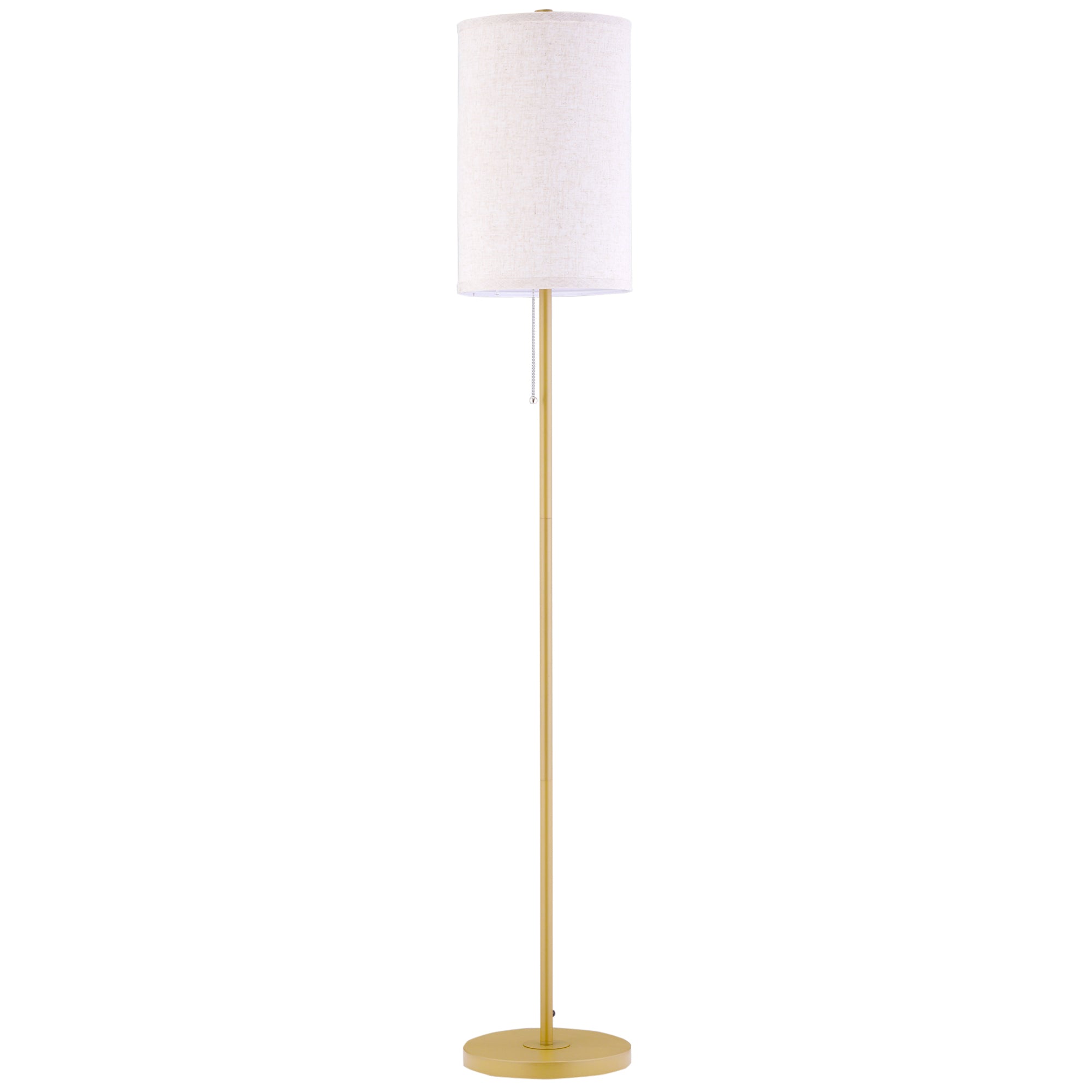 Modern Floor Lamp w/ Steel Frame and Pull Rope Switch, Standing Lamp for Living Room, Bedroom, Office Floor Lamps & Ceiling Fan Lights Multi Colour  at Gallery Canada