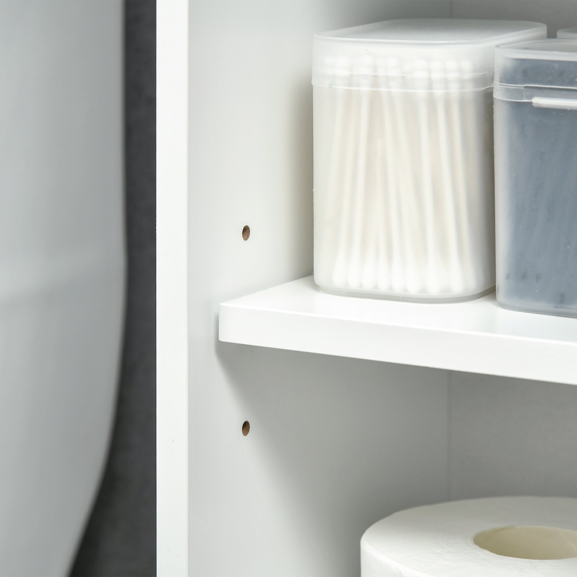 Modern Over The Toilet Storage, Bathroom Cabinets Over Toilet with 2 Sliding Doors, 3 Adjustable Shelves and Cupboard Over The Toilet Storage   at Gallery Canada