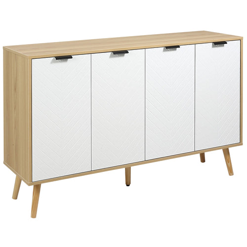 Modern Sideboard, Storage Cabinet, Accent Cupboard with Adjustable Shelves for Kitchen, Dining Room, Living Room, Natural