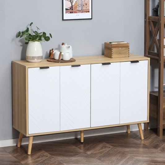 Modern Sideboard, Storage Cabinet, Accent Cupboard with Adjustable Shelves for Kitchen, Dining Room, Living Room, Natural Bar Cabinets Multi Colour  at Gallery Canada