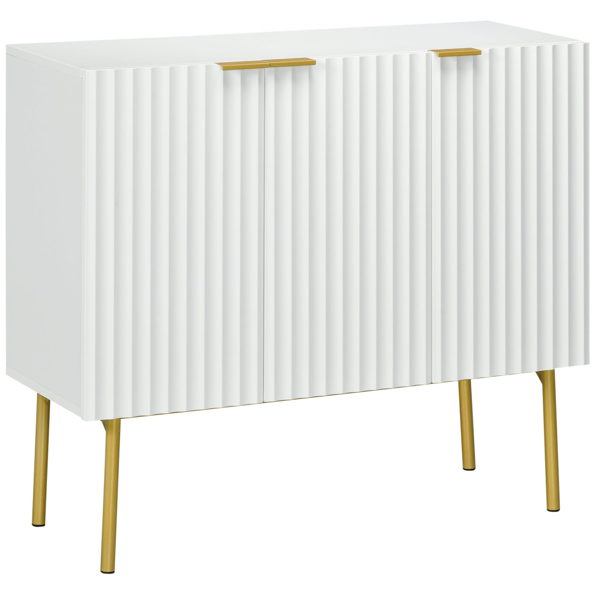 Modern Storage Cabinet Sideboard Buffet Cabinet with Gold Legs for Living Room Dining Room Hallway White Storage Cabinets White  at Gallery Canada