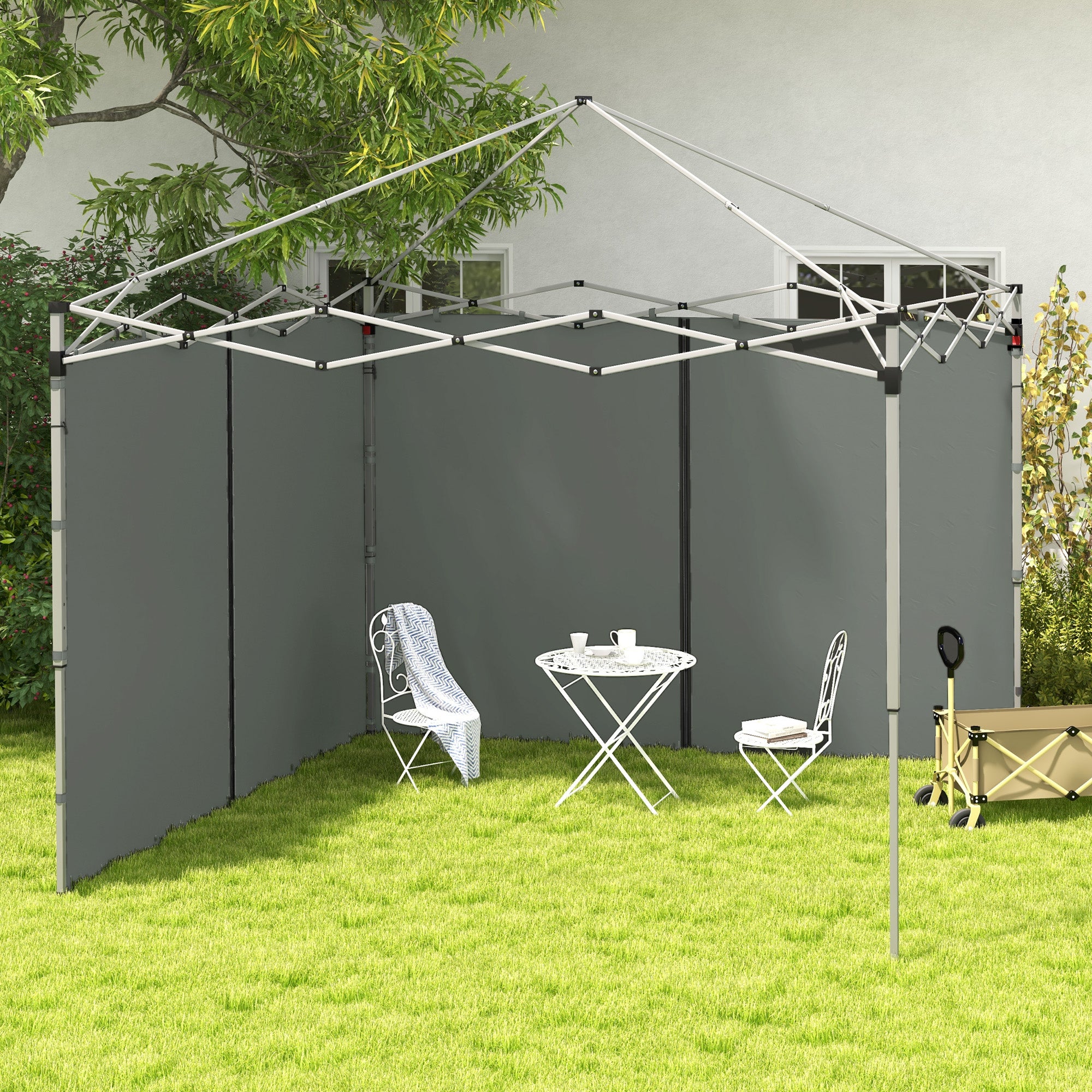 10' x 20' or 10' x 10' Pop Up Canopy Sidewalls, 2 Pack Gazebo Side Panels, Sides Replacement, with Zipped Doors Gazebo Sidewalls at Gallery Canada