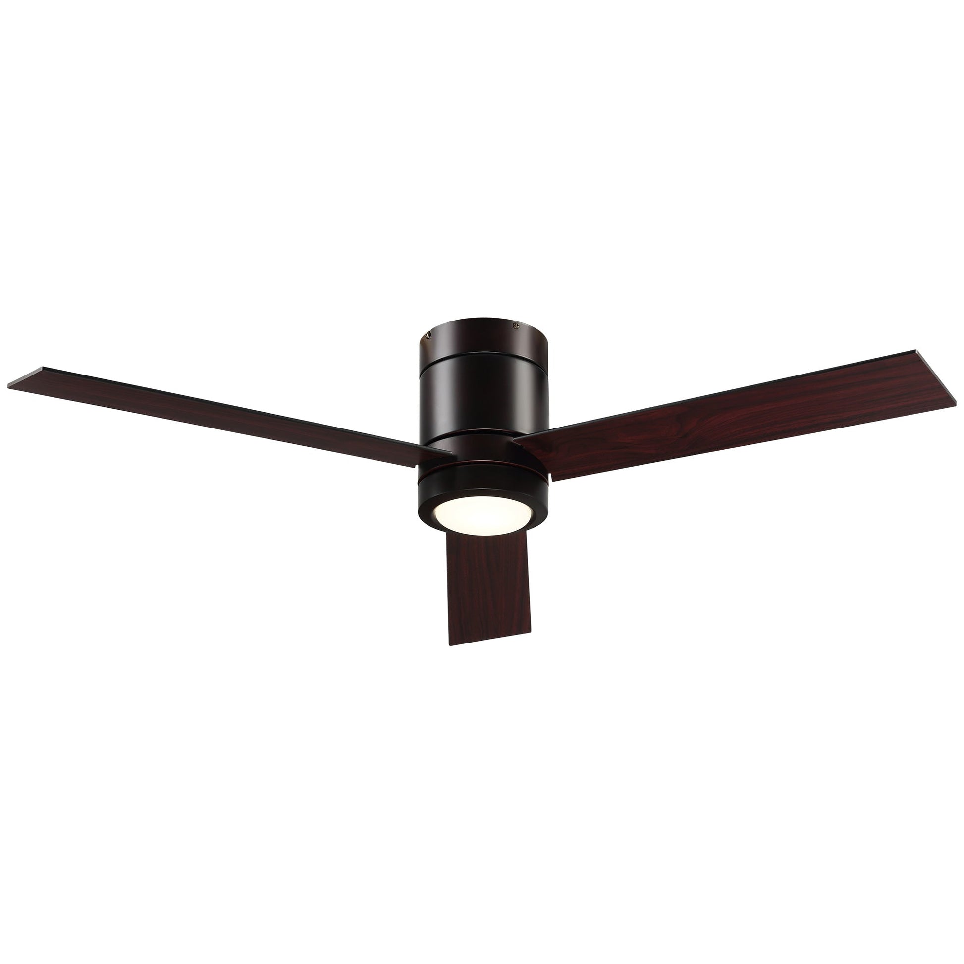 Mount Ceiling Fan with Light, Modern Indoor LED Lighting Fan with Remote Controller, for Bedroom, Living Room, Brown Floor Lamps & Ceiling Fan Lights Brown  at Gallery Canada