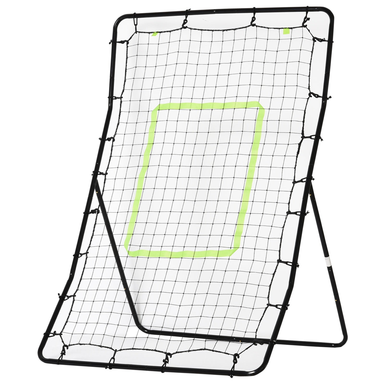 Multi-use Pitchback Rebounder Net Sports Throwing, Pitching and Fielding Trainer Screen Target Netting w/ Adjustable Angle Baseball Green and Black  at Gallery Canada