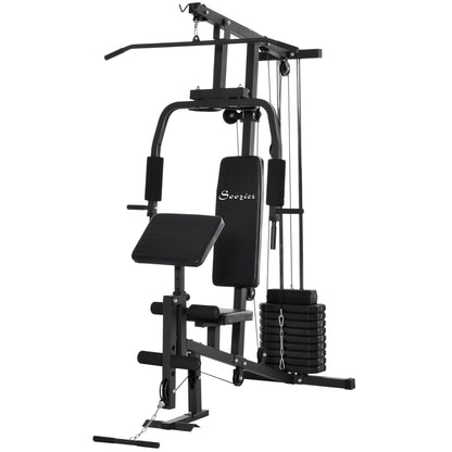 Multifunction Home Power Exercise Gym System Weight Training Exercise Workout Station Fitness Strength Machine for Whole Body Training Black Power Towers Black  at Gallery Canada