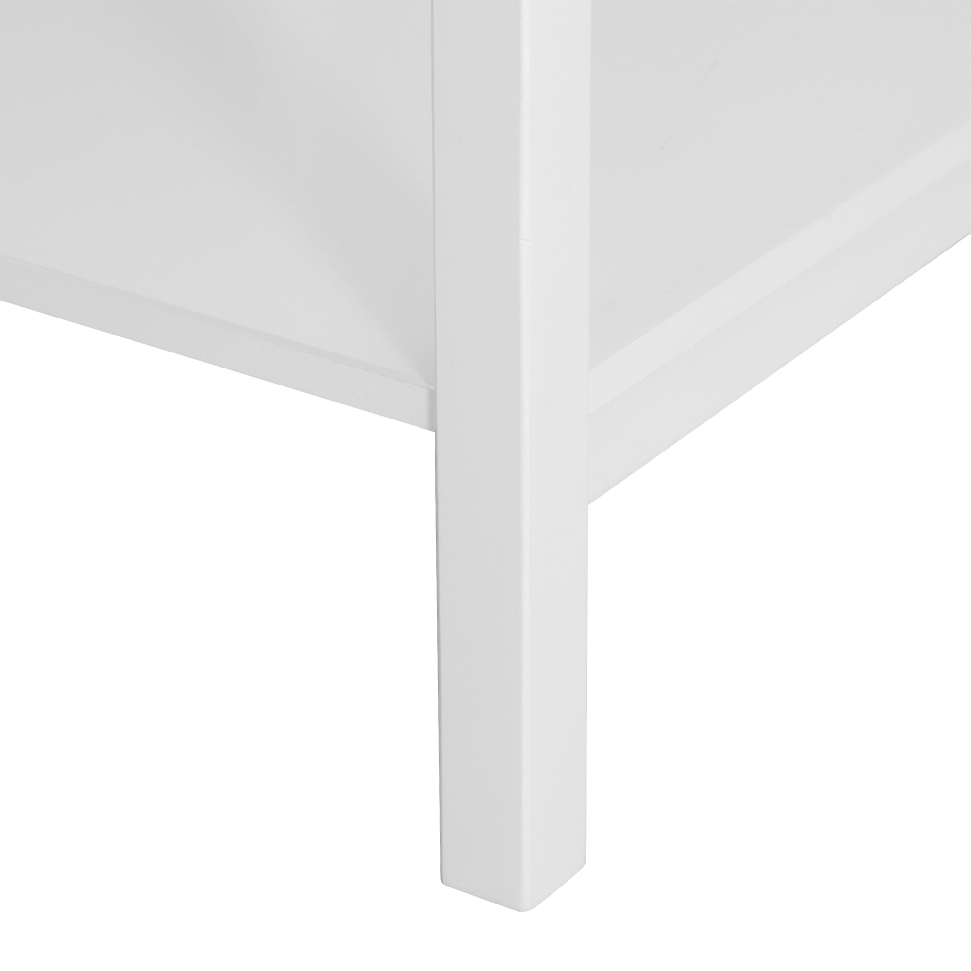 Multipurpose Bedside Table Night Stand W/ Drawer and Storage Shelf End Side Table Bedroom White Side Tables   at Gallery Canada