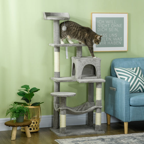 Tall Cat Tree for Indoor Cats, 57