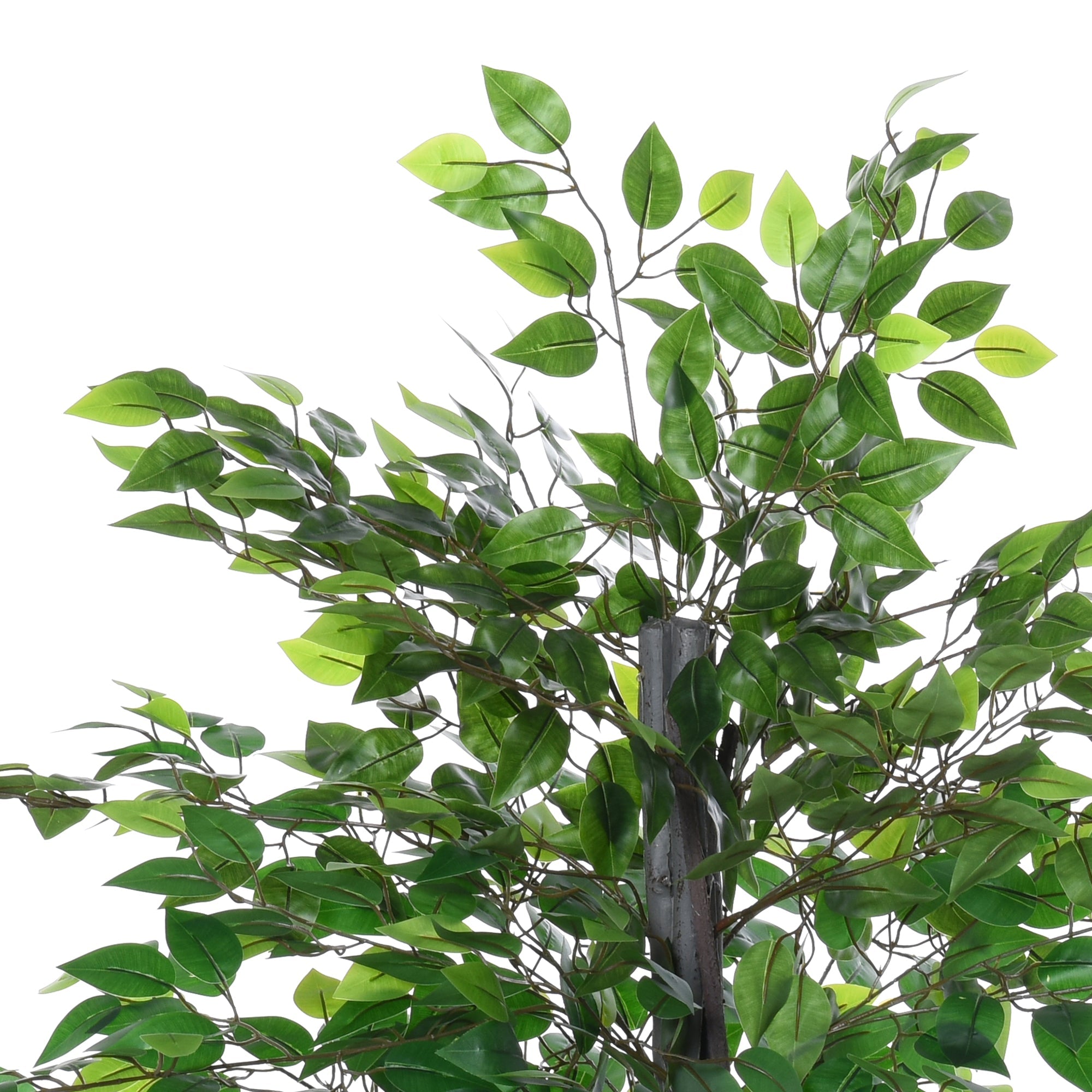 4.75FT Artificial Ficus Tree, Fake Tree with Leaves, Faux Plant in Nursery Pot for Indoor and Outdoor Decoration Artificial Trees   at Gallery Canada