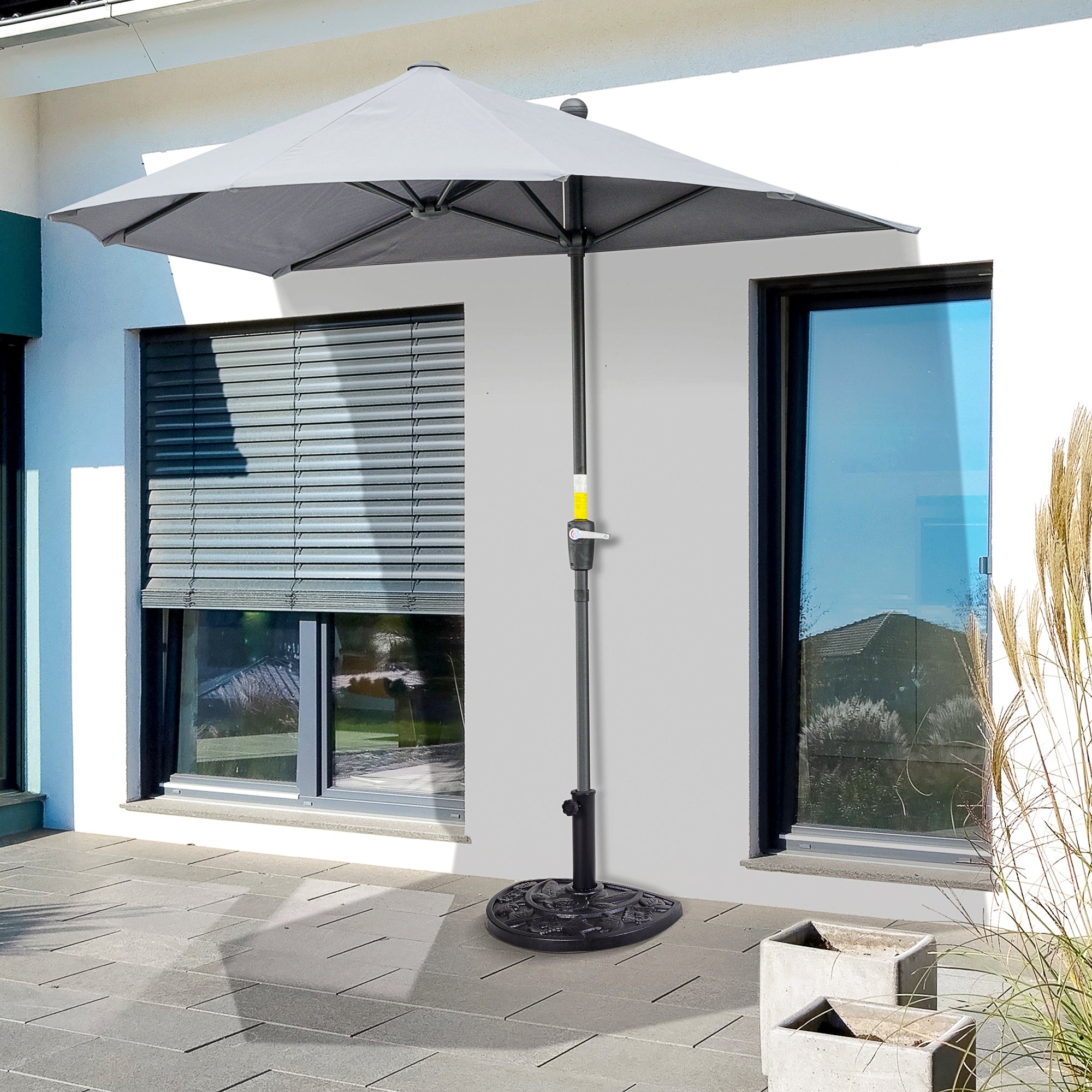 20 lbs Half Round Patio Umbrella Base 20