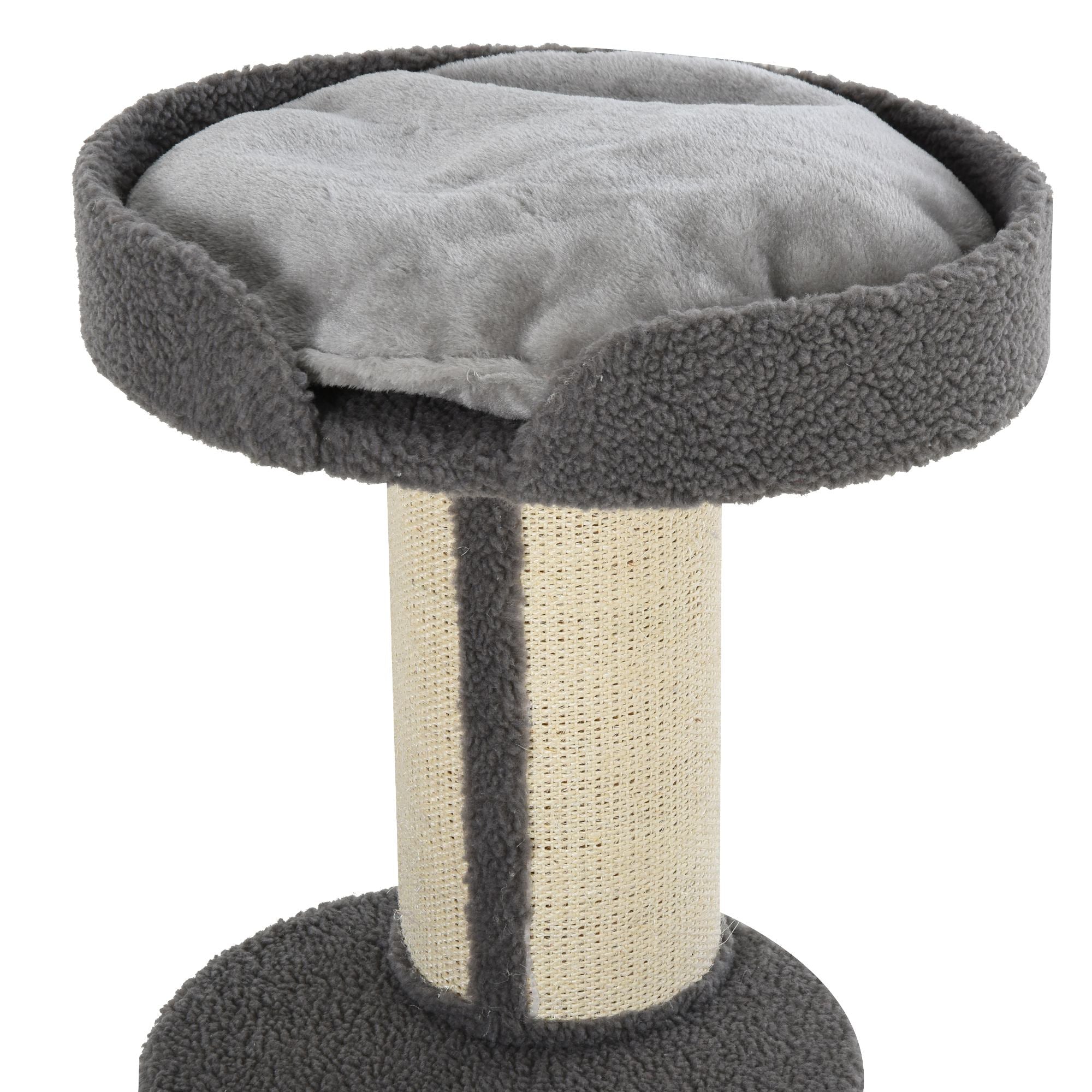 Cat Tree Kitty Tower with Sisal Mat Scratching Post, Cat Bed, Cushion, Perch, 18