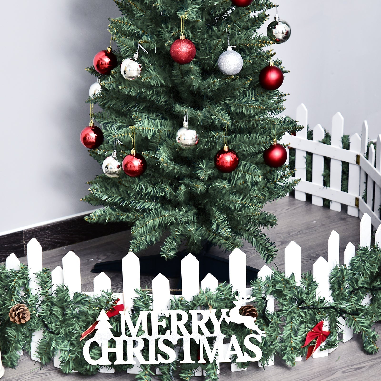 7' PVC Slim Pencil Artificial Christmas Tree 390 Branch Tips Pencil Christmas Trees   at Gallery Canada