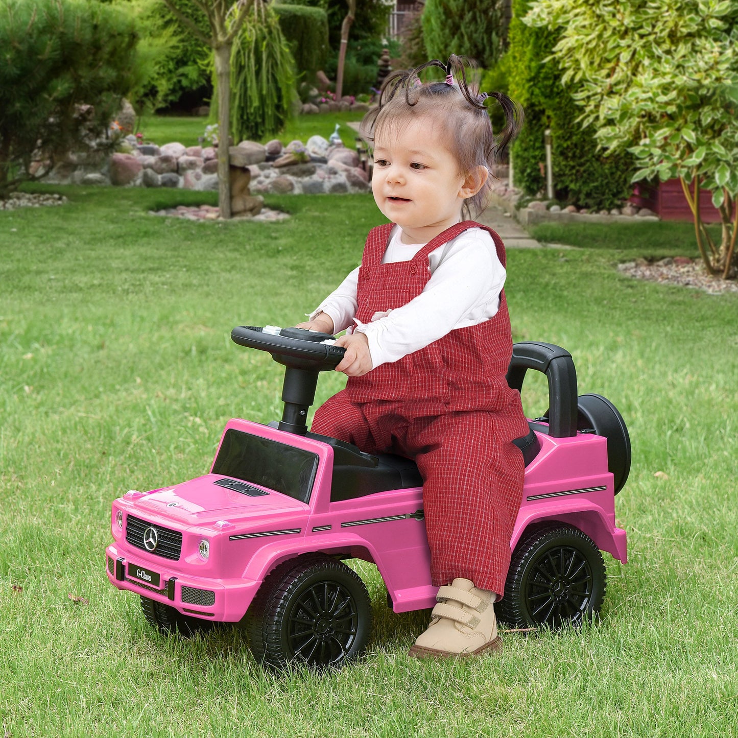 Compatible Baby Toddler Push Car Foot-to-Floor Ride-On Wheel Mercedes-Benz G350 Licensed Pink Push Cars for Toddlers   at Gallery Canada