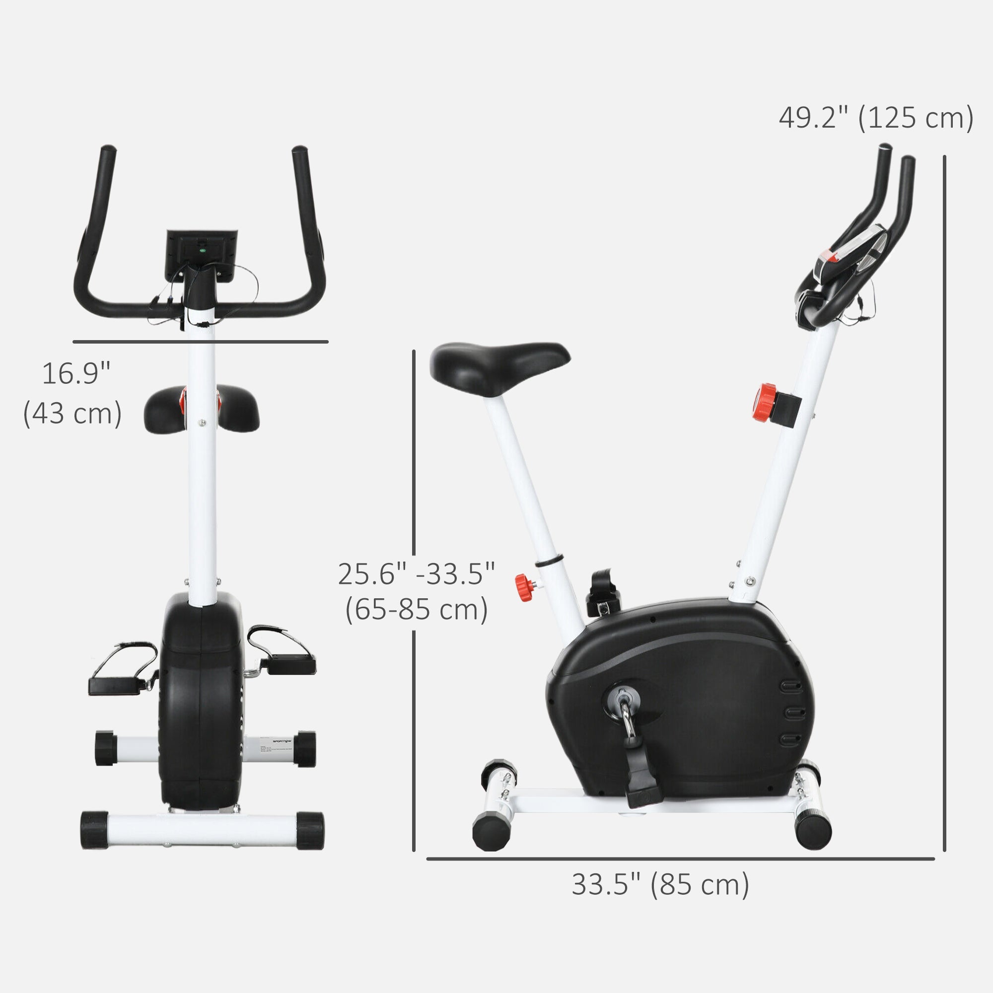 Quiet Exercise Bike Stationary Bike with 8-Level Magnetic Resistance, Heart-Rate Sensor Exercise & Stationary Bikes   at Gallery Canada