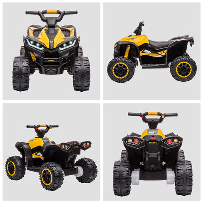 Kids 4 Wheeler Quad with Music, MP3, Headlights, High &; Low Speed, Kids ATV for 3-5 Years Old Boys &; Girl, Yellow Electric Toy Cars   at Gallery Canada