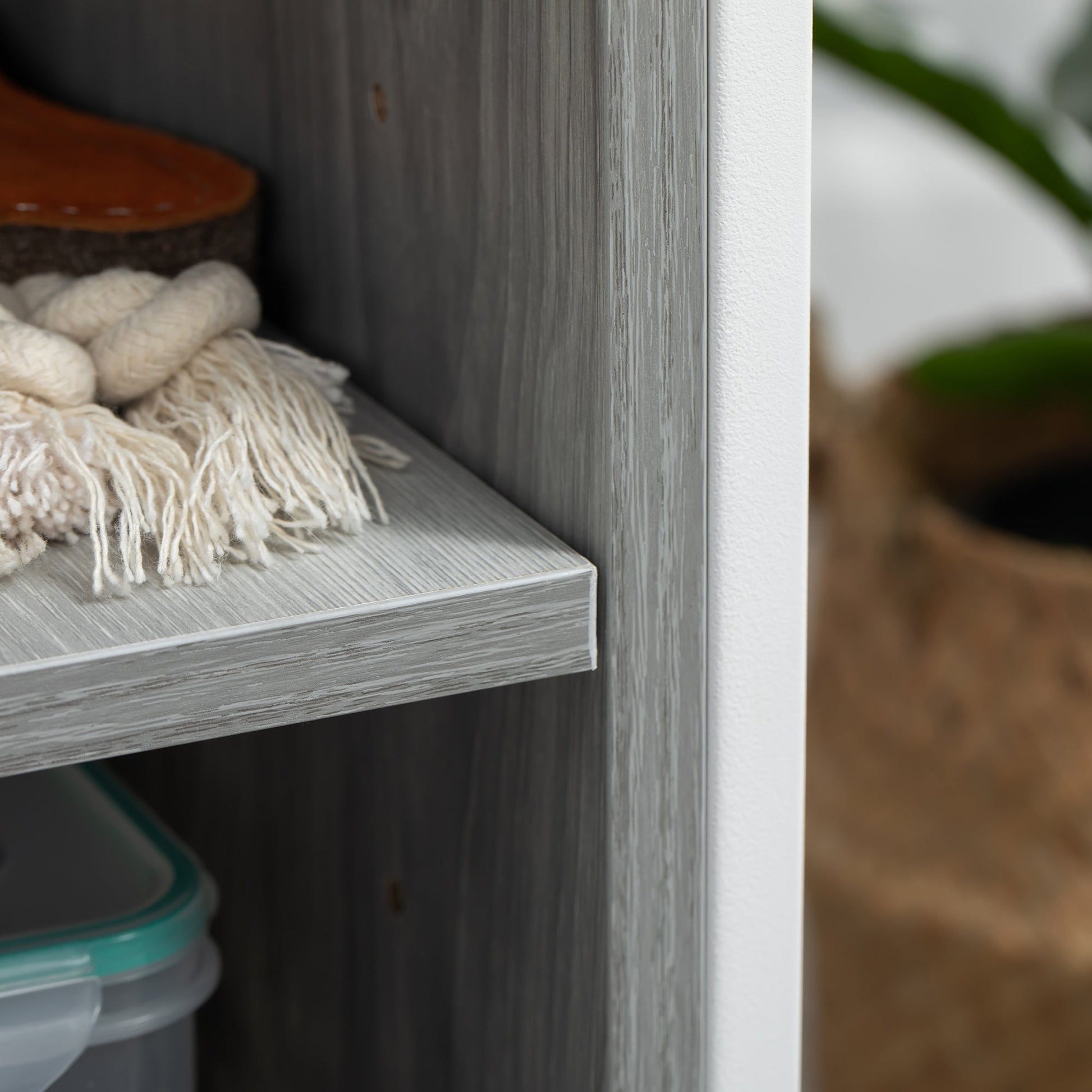 Double-Door Cat Litter Box Enclosure Cabinet with Storage, Grey Cat Litter Box Enclosures   at Gallery Canada