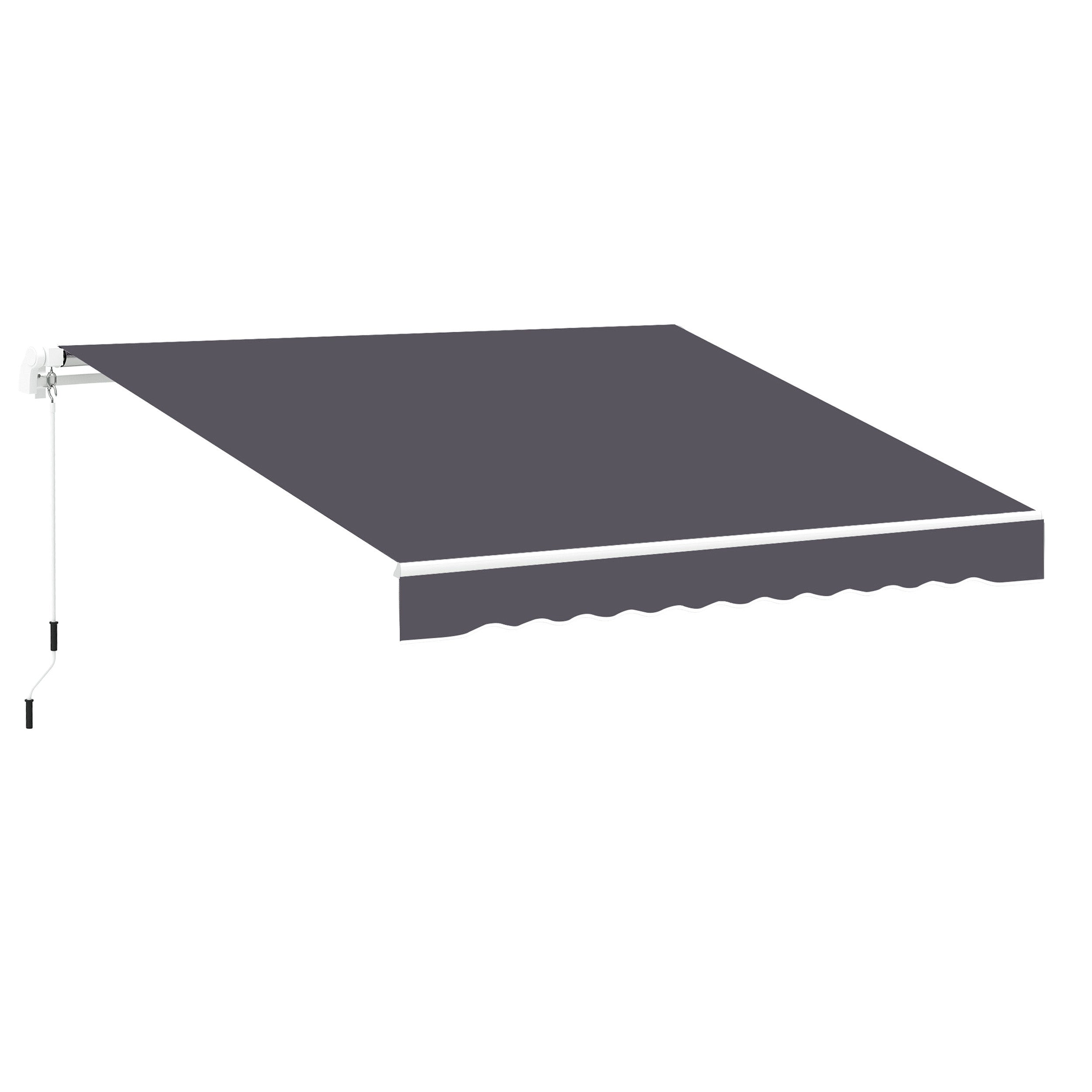 11' x 10' Retractable Awning Fabric Replacement Outdoor Sunshade Canopy Awning Cover, UV Protection, Grey Awning Fabric Replacement at Gallery Canada