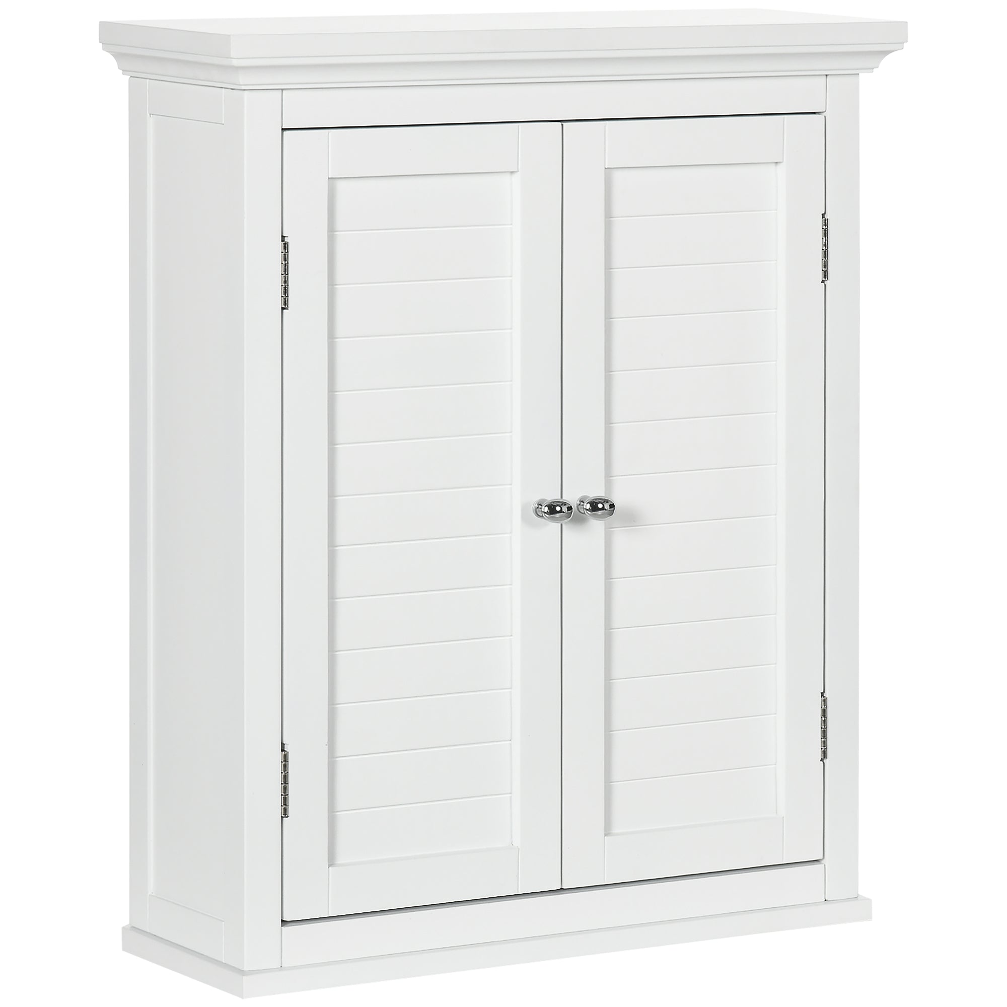 Over Toilet Storage Cabinet, Bathroom Wall Cabinet with Adjustable Shelf for Living Room and Entryway, White Wall Mounted Cabinets White at Gallery Canada