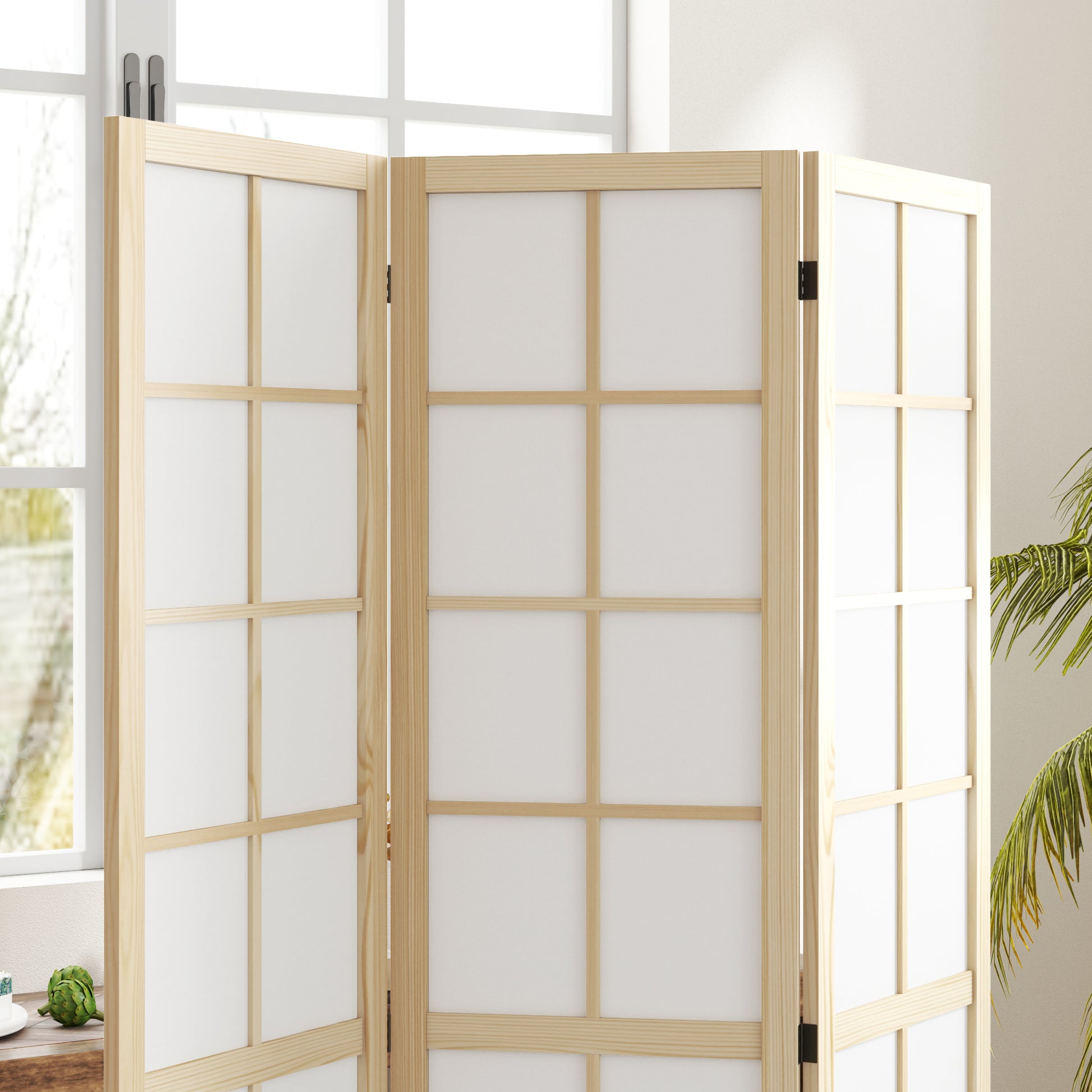 3 Panel Room Divider, 5.6 ft Folding Wall Divider Room Partition for Home Office, Bedroom Room Dividers at Gallery Canada