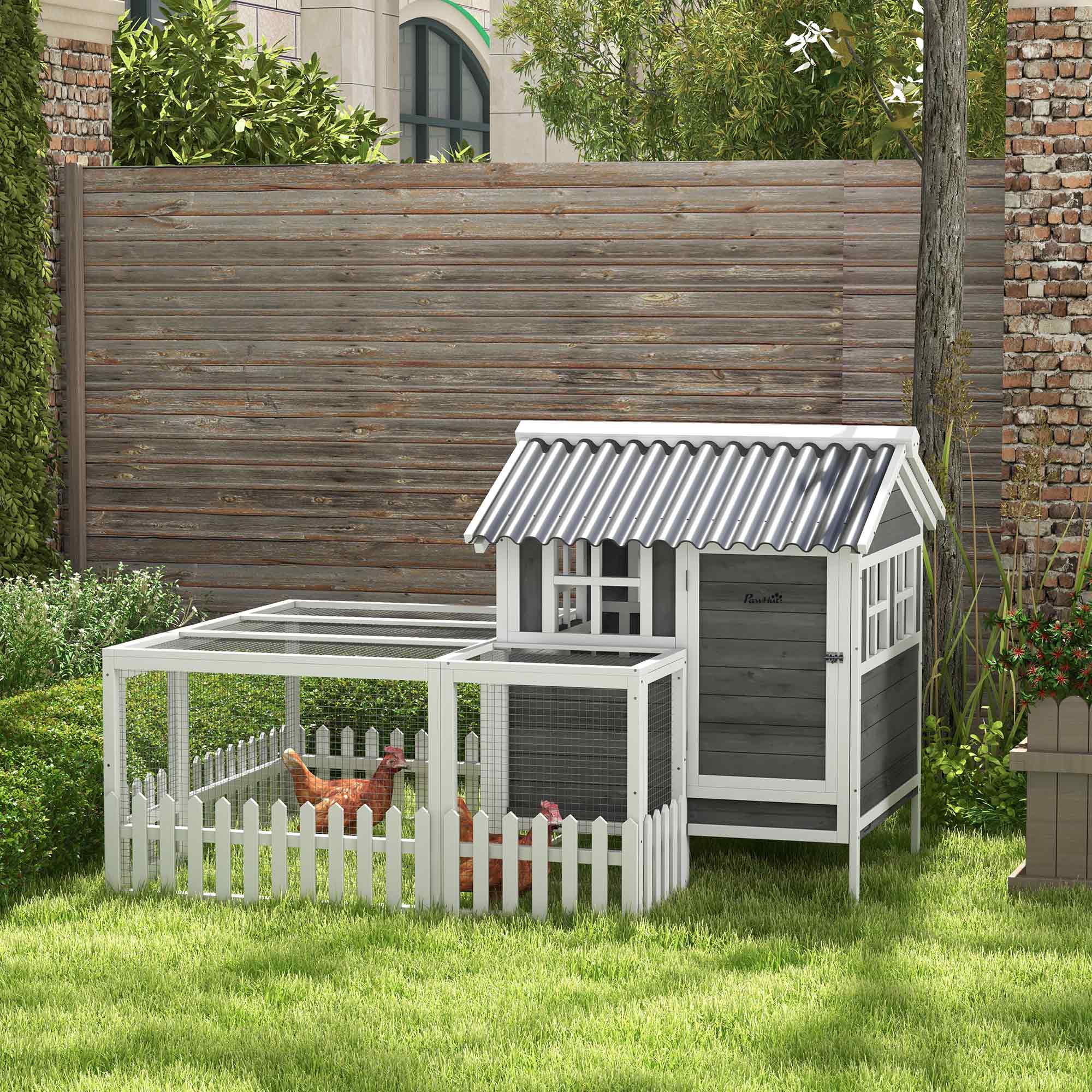 Wooden Chicken Coop with Run for 3-4 Chicken, Bunnies, Ducks Chicken Coops at Gallery Canada