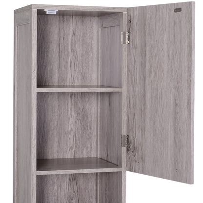 Bathroom Storage Cabinet 68'' Organizer Tall Tower Cupboard w/ Shelves Wood Grain Freestanding Furniture Bathroom Cabinets   at Gallery Canada