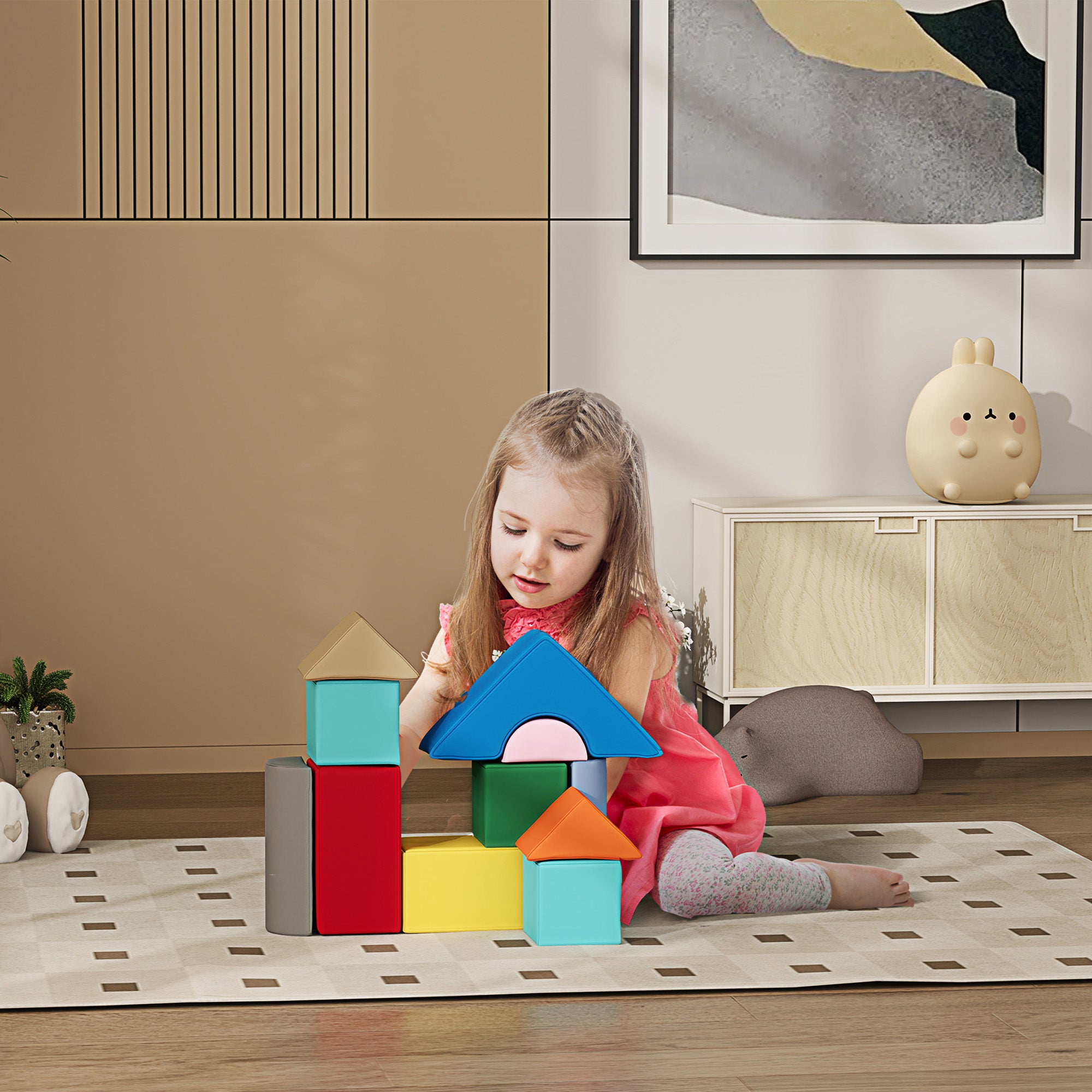 11 Piece Soft Play Equipment for Kids 6-72 Months, Dark Colour Baby Gym & Playmats at Gallery Canada