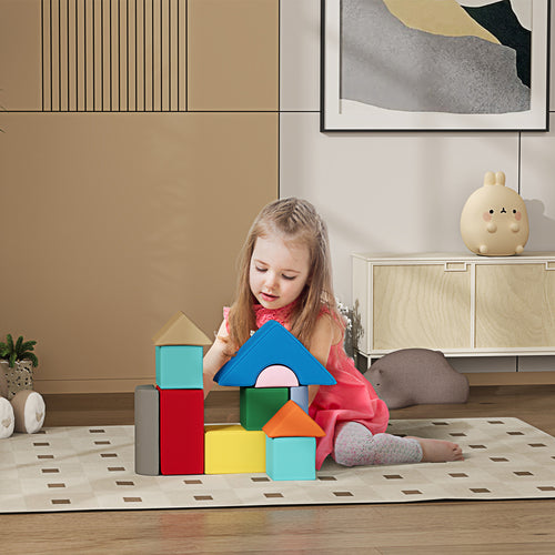 11 Piece Soft Play Equipment for Kids 6-72 Months, Dark Colour