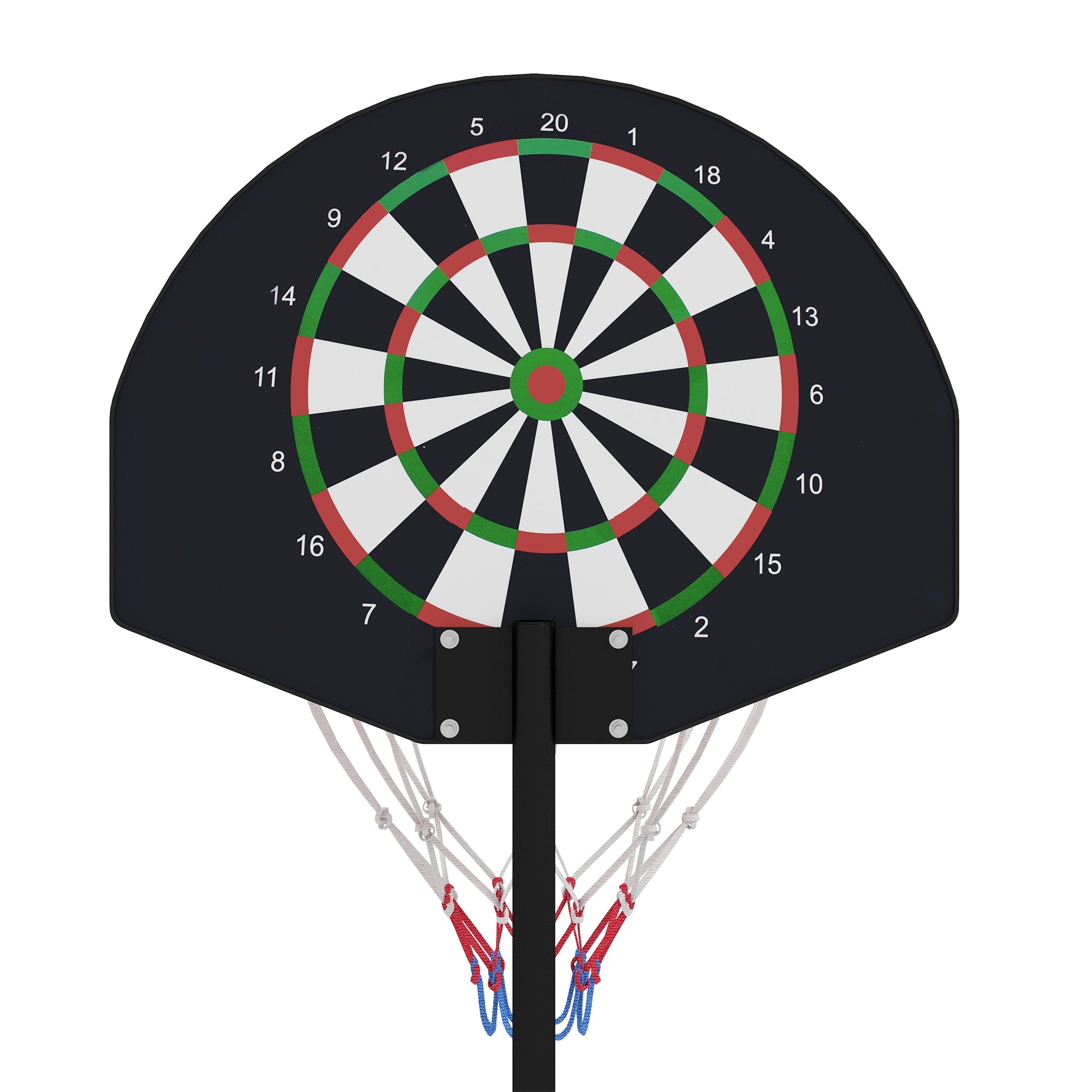 3-5ft Basketball Hoop and Stand with Magenic Dartboard and Darts, 15