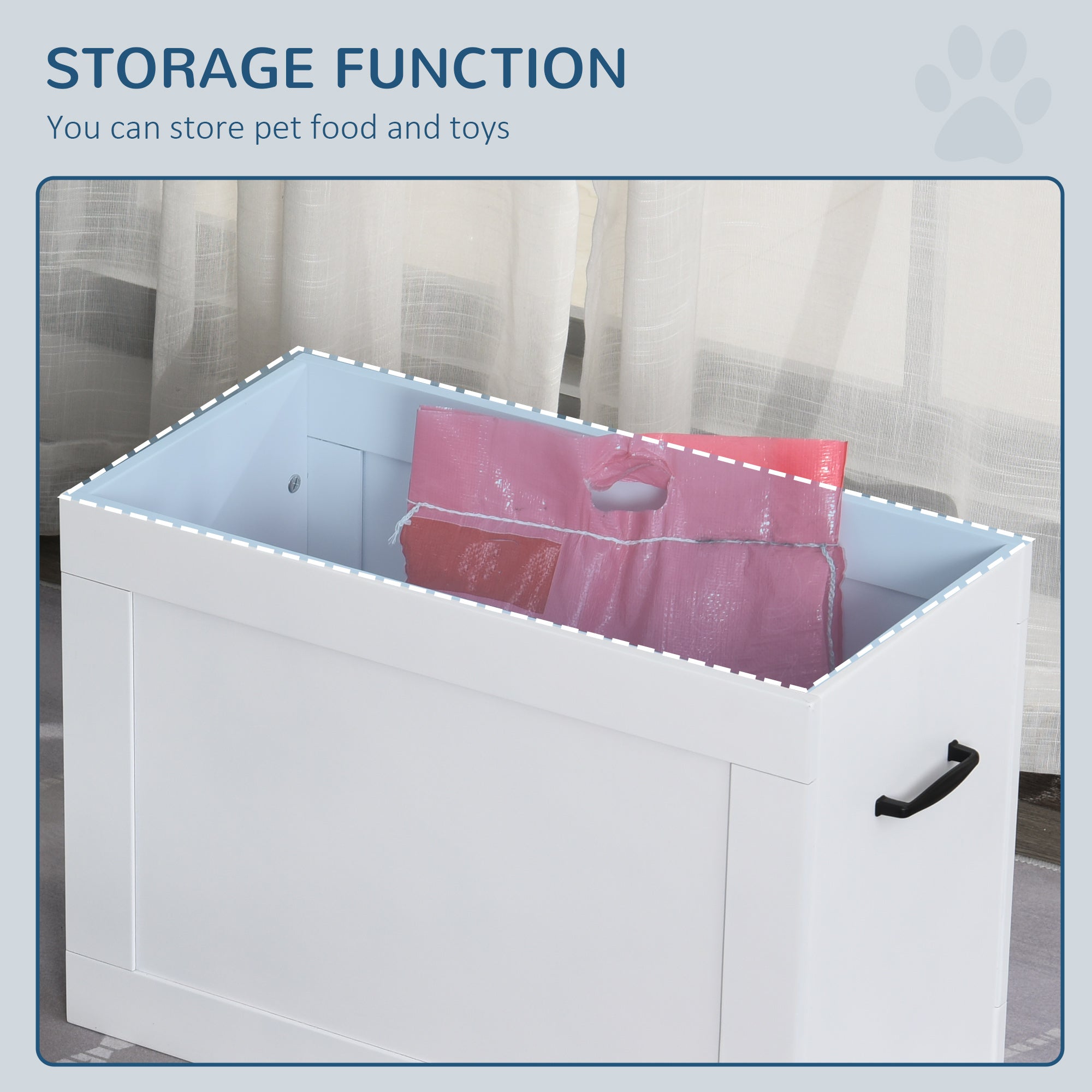 Large Elevated Pet Feeder with Storage Dog Pet Diner Function 2 Stainless Steel Dog Bowls Elevated Base for Large Dogs and Other Large Pet, White Dog Bowls at Gallery Canada