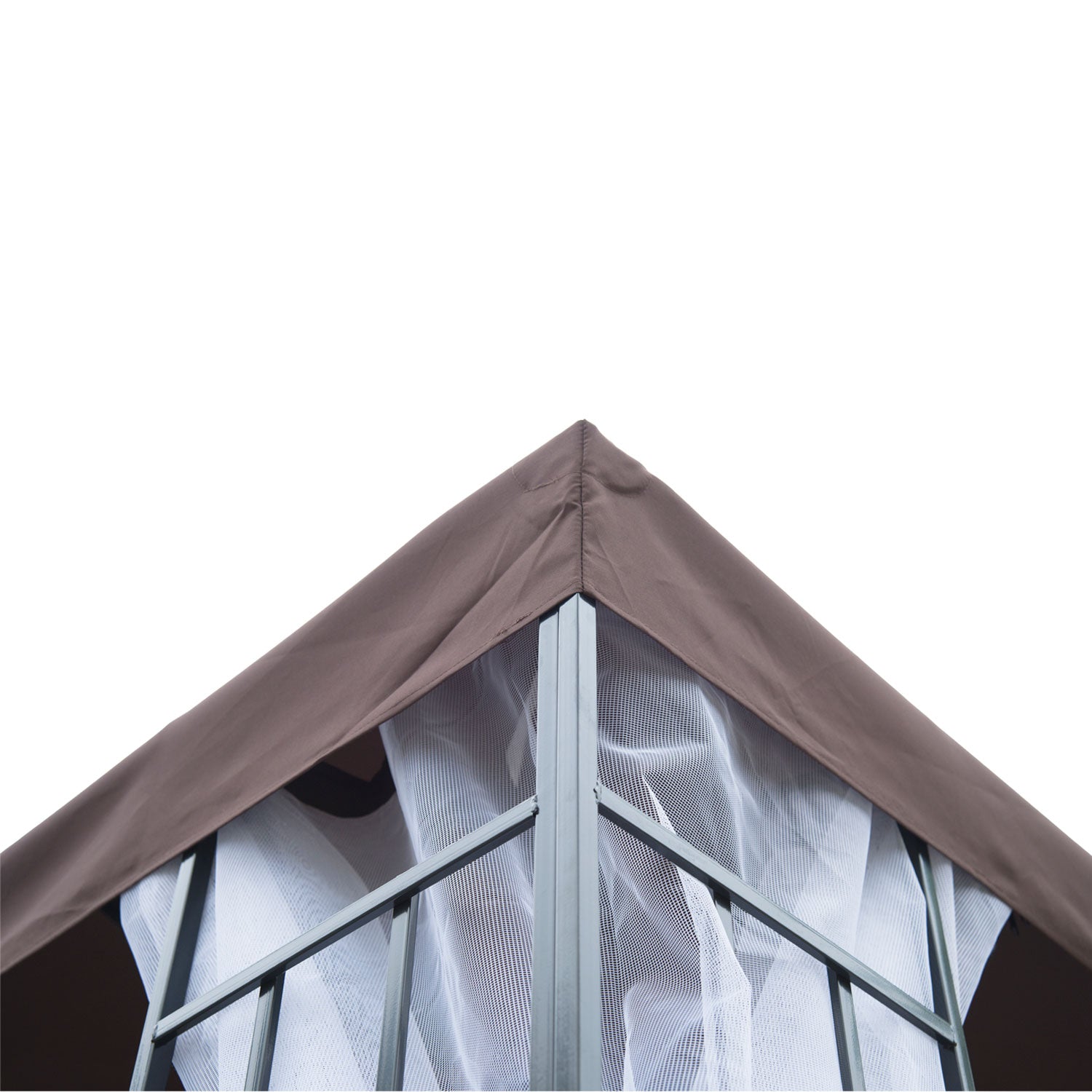 10'x10' Garden Gazebo Patio Canopy Portable Party Event Backyard w/ Mosquito Netting Coffee Gazebos at Gallery Canada