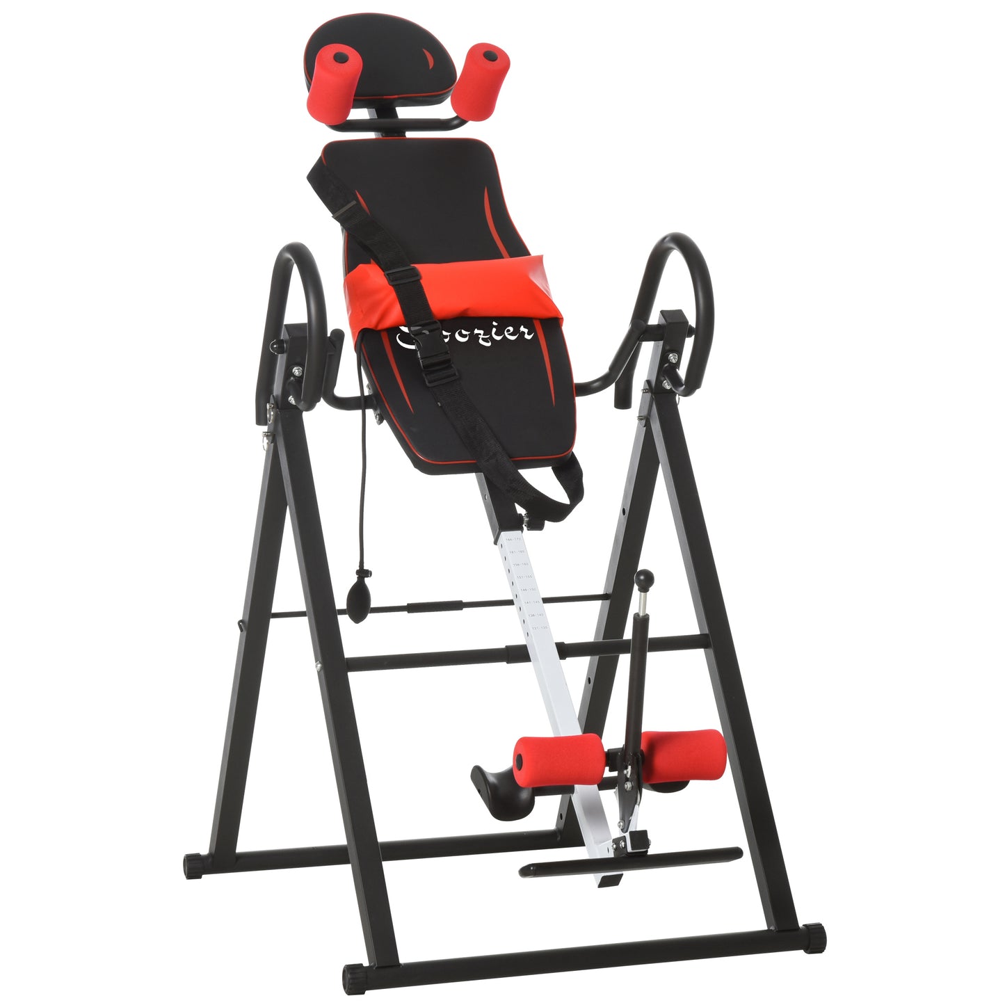 Folding Inversion Table, 20°/40°/60° Adjustable, with Safety Belt and Waist Pad for Back Pain Relief Strength Training Equipment   at Gallery Canada