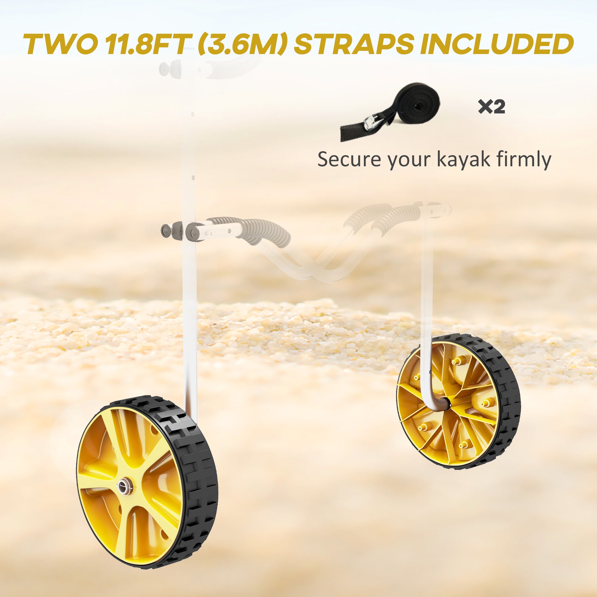 Alumnium Kayak Cart Dolly, Kayak Wheels with Adjustable Height and Width, for Kayaks, Canoes, Paddleboards Kayak Carts at Gallery Canada