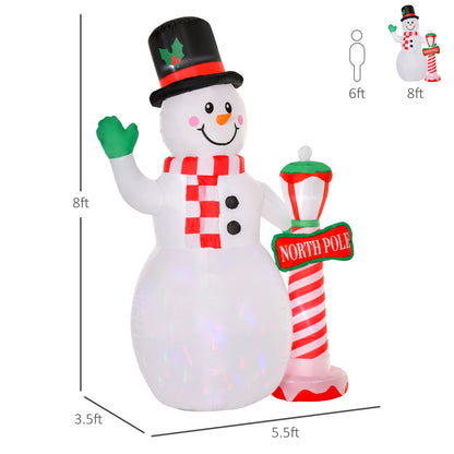 7.9 feet Christmas Inflatable Snowman Decoration Airblown Lighted for Home Indoor Outdoor Garden Lawn Decoration Party Prop Christmas Inflatables   at Gallery Canada