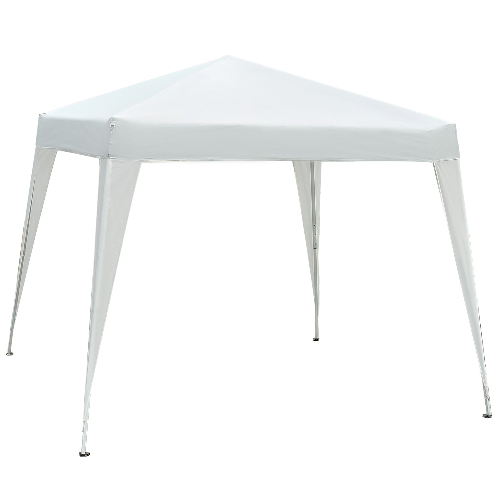 x 10' Outsunny Arbor Barnum Folding Pop-up Garden Gazebo with Transport Bag-White Pop Up Canopies at Gallery Canada