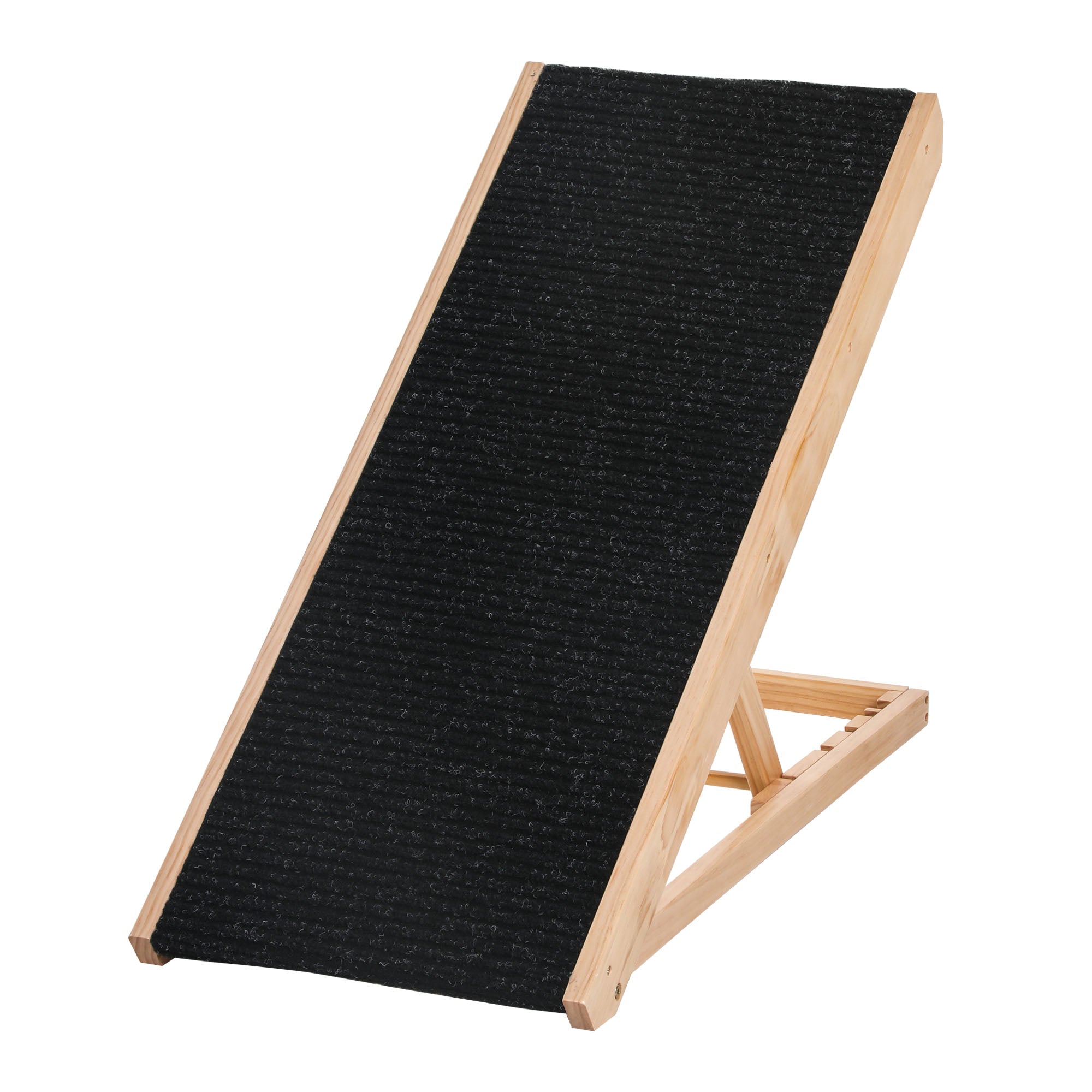 Dog Ramp Foldable Pet Ramp for Bed Couch, Height Adjustable, for Cats Large Dogs with Non Slip Carpeted Surface Dog Stairs at Gallery Canada