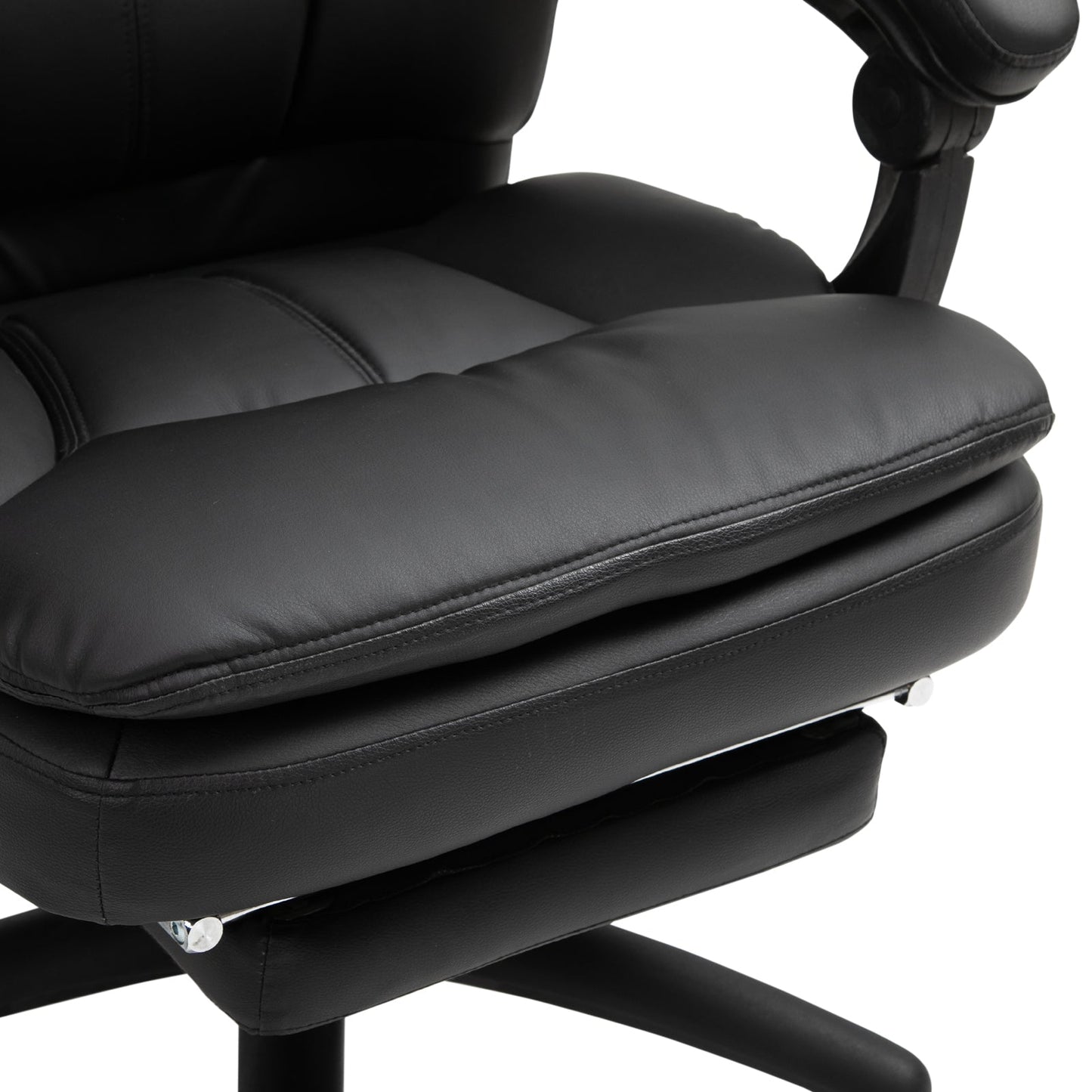 Office Chair High Back 6-Point Vibration Massage Reclining 360° Swivel Height Adjustable with Retractable Footrest Massage Chairs   at Gallery Canada