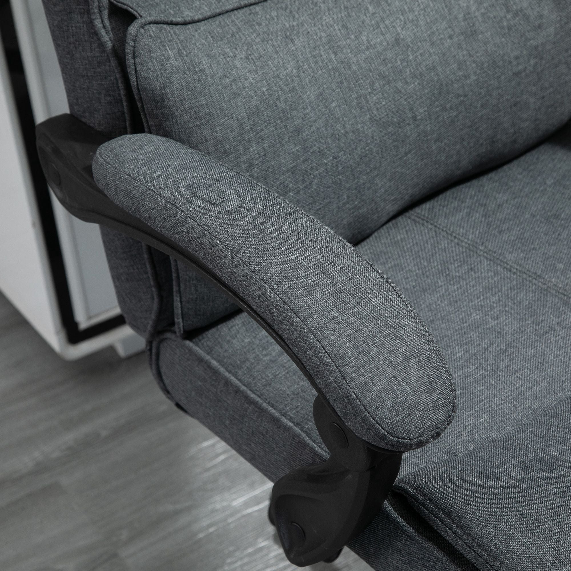 Office Recliner Chair Executive High Back Office Chair with Footrest, Grey Executive & Manager Chairs   at Gallery Canada