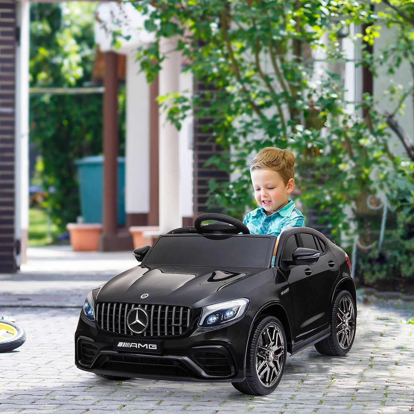 Officially Licensed Kids Ride-On Car 12V Electric Ride On Car Perfect Toy Gift with Remote Control Suspension Wheel, Black Electric Toy Cars   at Gallery Canada