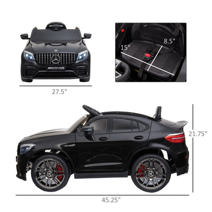 Officially Licensed Kids Ride-On Car 12V Electric Ride On Car Perfect Toy Gift with Remote Control Suspension Wheel, Black Electric Toy Cars   at Gallery Canada