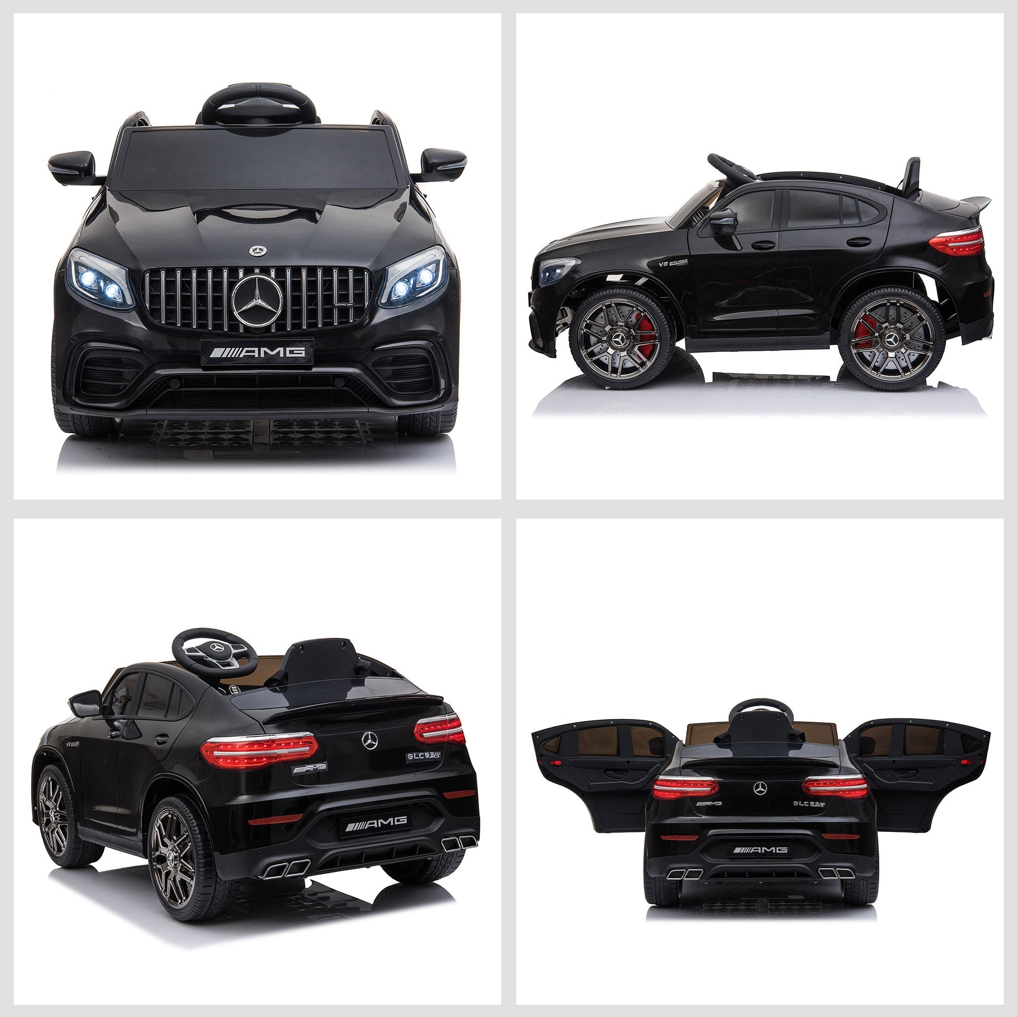 Officially Licensed Kids Ride-On Car 12V Electric Ride On Car Perfect Toy Gift with Remote Control Suspension Wheel, Black Electric Toy Cars   at Gallery Canada